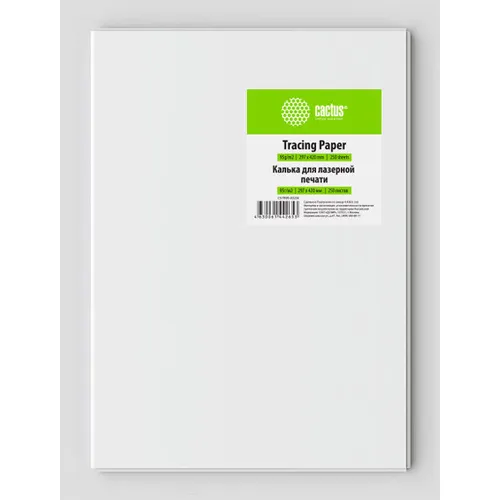 Калька Cactus CS-TR95-A3250, A3, универсальная, 250л, 95г/м2
