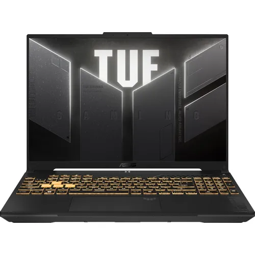 Ноутбук игровой ASUS TUF Gaming F16 FX607VJB-RL103, 16", 2024, IPS, Intel Core 5 210H 2.2ГГц, 8-ядерный, 16ГБ DDR5, 512ГБ SSD, NVIDIA GeForce RTX 3050 для ноутбуков - 6 ГБ, без операционной системы, серый [90nr0mz6-m005k0]