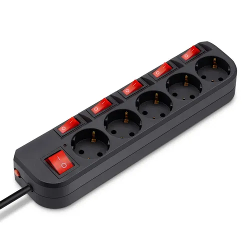 Сетевой фильтр Buro 500SH-3-SW-B, 3м, черный