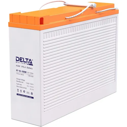 Аккумуляторная батарея Delta FT 12-105 M для ИБП, 12В, 105Ач