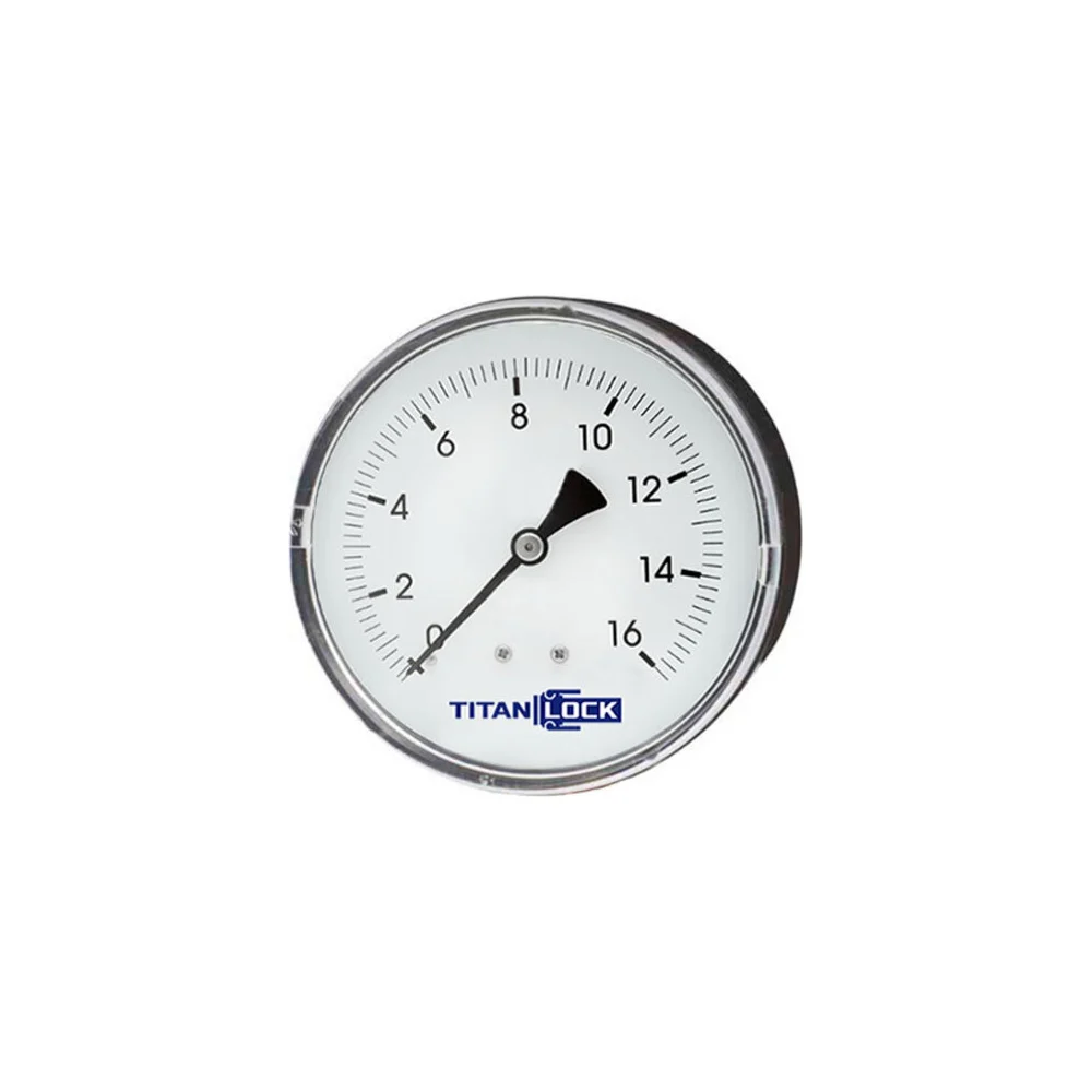 Стандартный пластиковый манометр TITAN LOCK TLPPG100B1/2