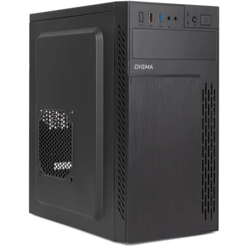 Корпус mATX Digma DCC-MN301, Mini-Tower, без БП, черный