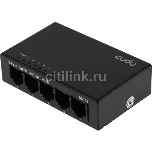 Коммутатор CUDY GS105, неуправляемый