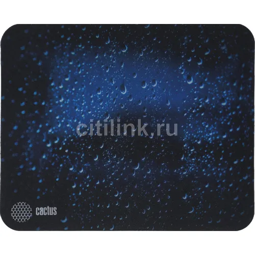 Коврик для мыши Cactus Water Drops рисунок, ткань, 220х180х2мм [cs-mp-p05xs]