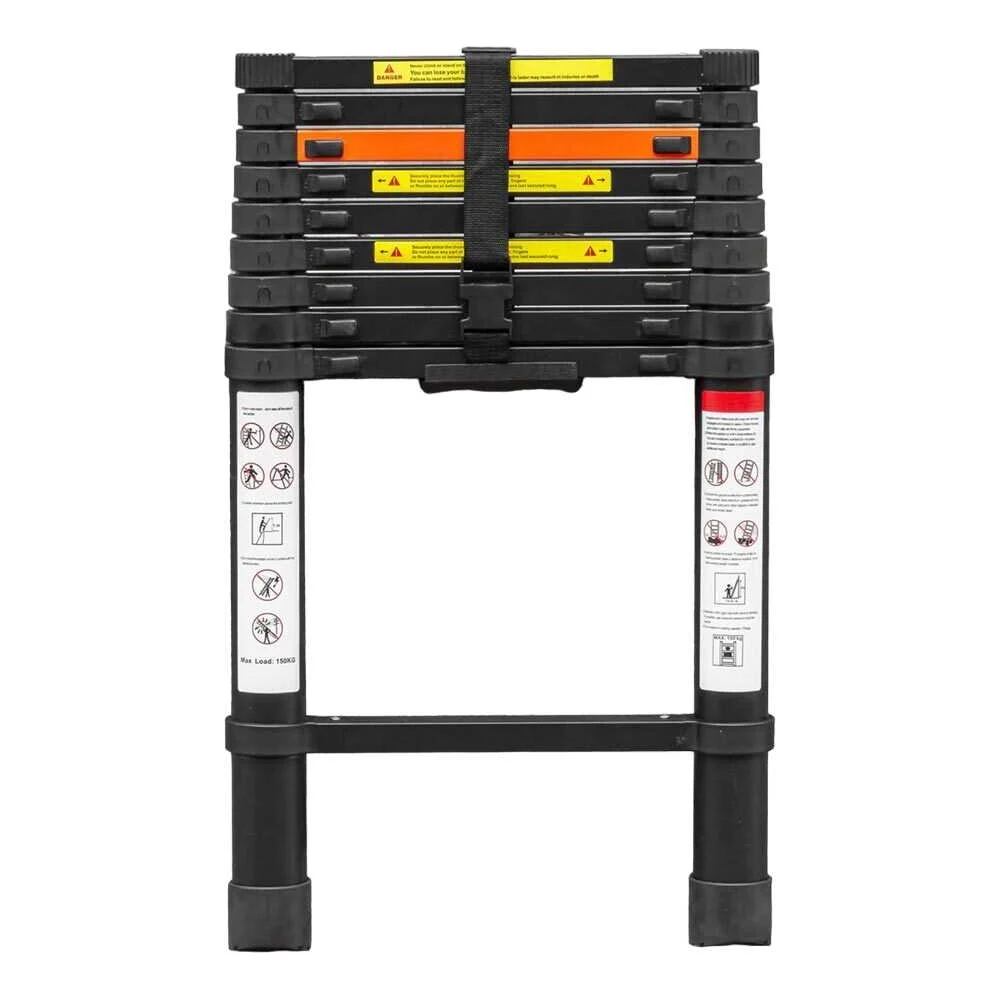 Телескопическая алюминиевая бытовая лестница Rockforce RF-UP290