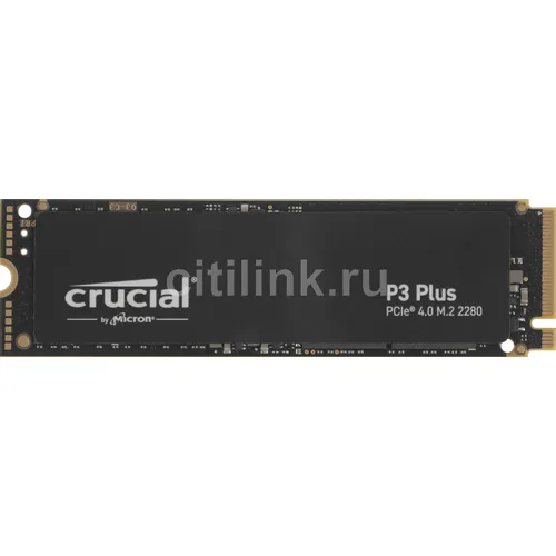 SSD накопитель Crucial P3 Plus CT2000P3PSSD8 2ТБ, M.2 2280, PCIe 4.0 x4, NVMe, M.2
