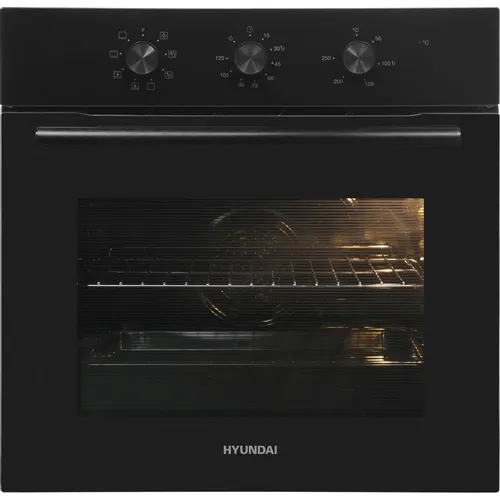 Духовой шкаф электрический Hyundai HEO 66412 BG, 65л, дверца с 2 стеклами, черный