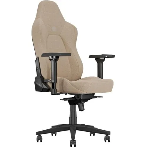 Кресло игровое KARNOX KX800218-GXPF, ткань, до 180кг, мультиблок, регулируемые 4D подлокотники, бежевый