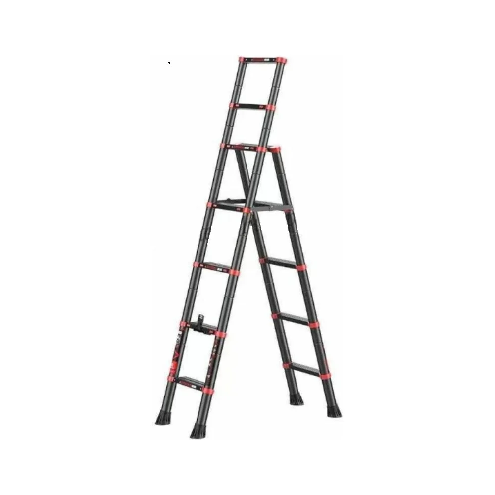 Телескопическая лестница-стремянка WORKY BLACK ARD257794