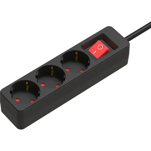 Сетевой фильтр Ritmix RM-530K, 5м, черный