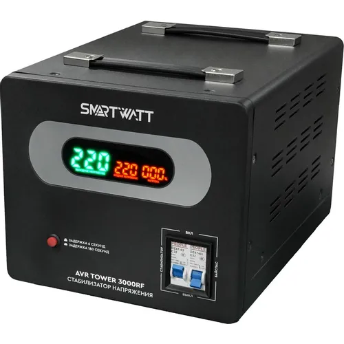 Стабилизатор напряжения SMARTWATT AVR Tower 3000RF черный [4512020370007]