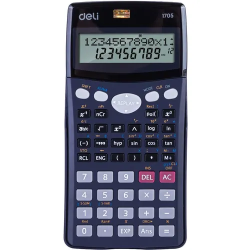 Калькулятор Deli E1705, 10+2-разрядный, черный 20 шт./кор.