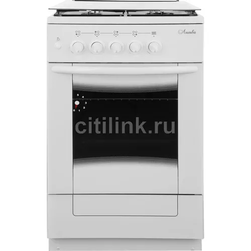 Газовая плита Лысьва ГП 400 М2С-2у, газовая духовка, стеклянная крышка, сталь, белый