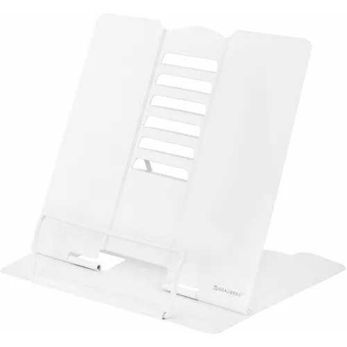 Подставка для журналов, для книг и учебников BRAUBERG 238056, White, прямоугольная, 222x238x22мм, металл, белый, пакет с картонным европодвесом