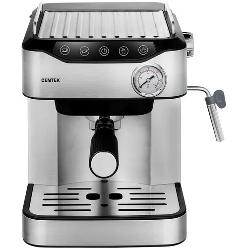Кофеварка CENTEK CT-1166, рожковая, серебристый