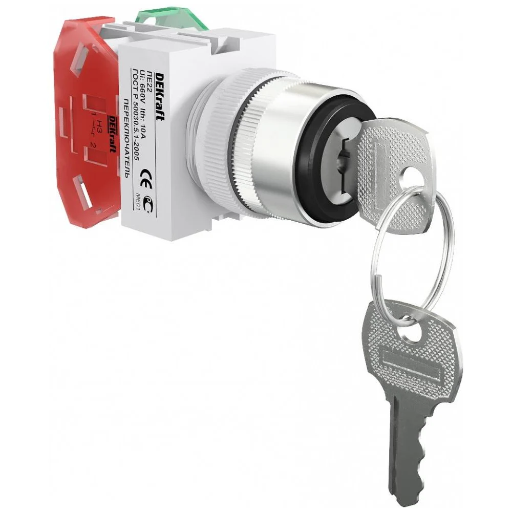 Переключатель DEKraft ПЕ22-AKSRL-3-BLK 25144DEK