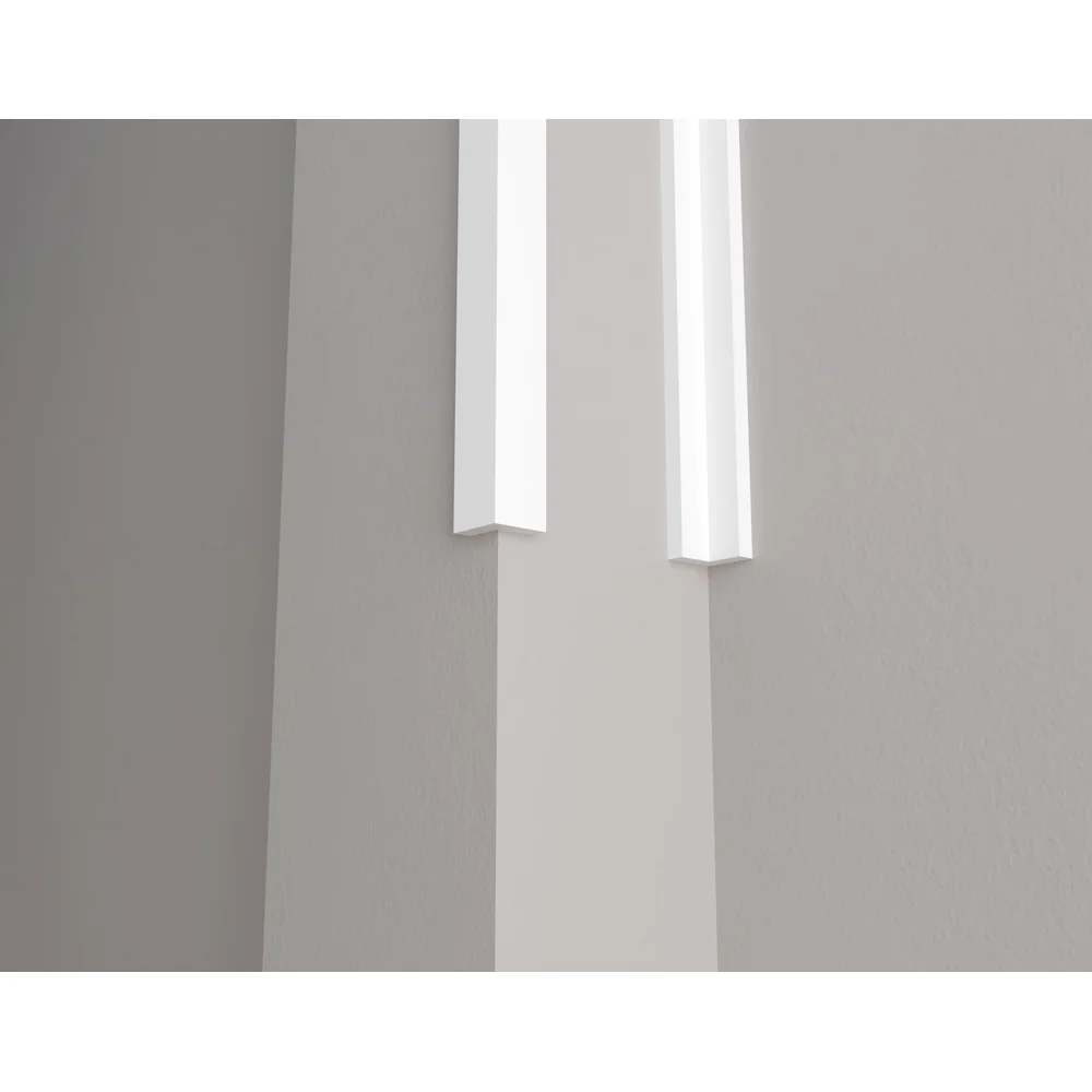 Ударопрочный влагостойкий стеновой уголок под покраску Decor-Dizayn DD803