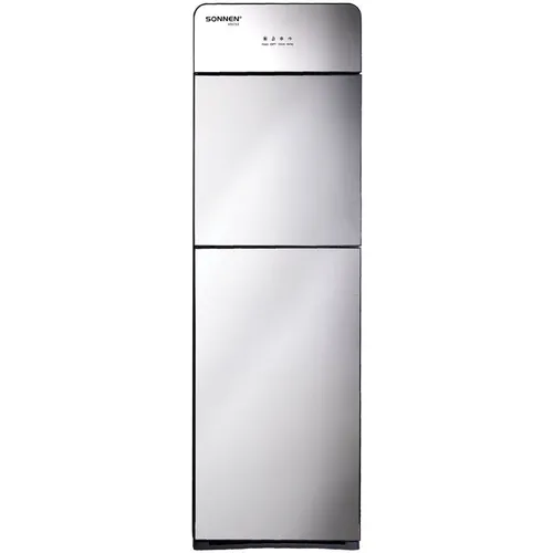 Кулер SONNEN FSE-03G, напольный, электронный, push - кран, серебристый [455753]