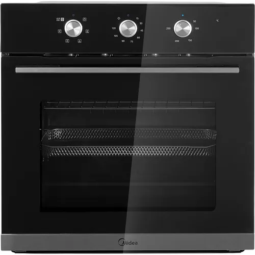 Духовой шкаф электрический Midea MO37003GB, 60л, дверца с 2 стеклами, черный