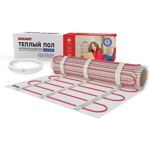 Мат нагревательный Rexant Classic 11м2 22м 1650Вт белый (51-0520-2)