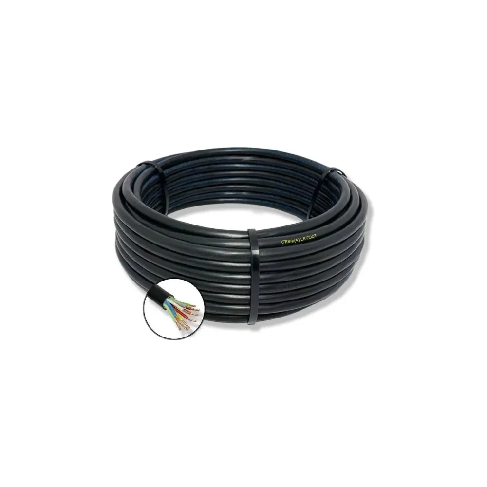 Гибкий кабель ПРОВОДНИК кгвэвнг(a)-ls 10x1 мм2, 20м OZ110140L20