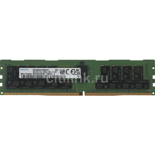 Память DDR4 Samsung M393A4K40EB3-CWE 32ГБ DIMM, ECC, registered, PC4-25600, CL22, 3200МГц [m393a4k40eb3-cwe (cweby)]
