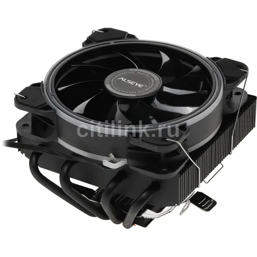 Устройство охлаждения (кулер) ALSEYE H120T, 4-pin, RGB, 120мм, черный, retail [h120td (h120t)]