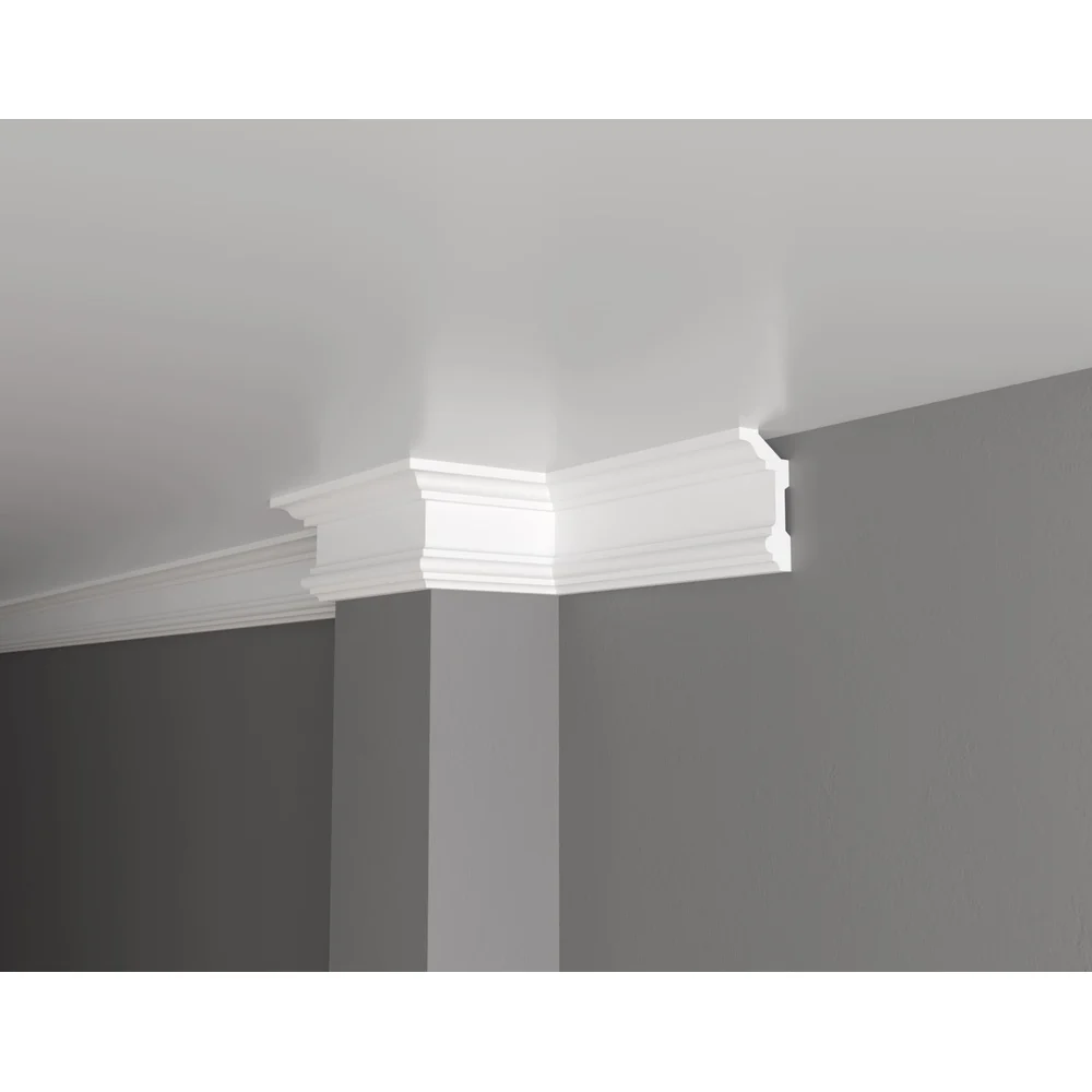 Ударопрочный влагостойкий потолочный карниз под покраску Decor-Dizayn DD503