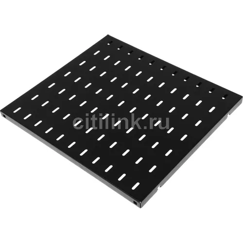 Полка стационарная ЦМО СВ-45-9005, 0.5, 19", черный, (в упаковке: 1шт)
