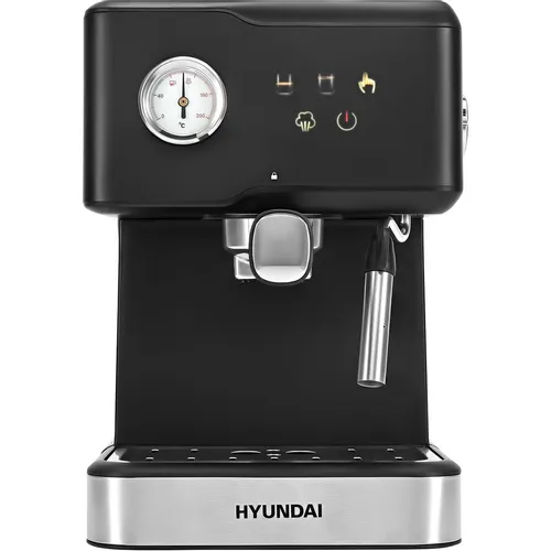 Кофеварка Hyundai HEM-4204, рожковая, черный