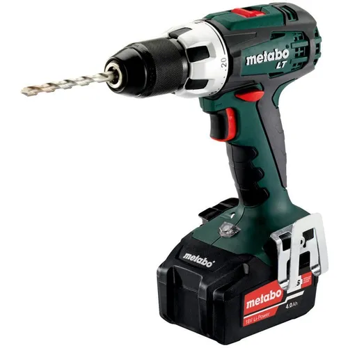 Дрель-шуруповерт METABO BS 18 LT, 4Ач, с двумя аккумуляторами [602102500]
