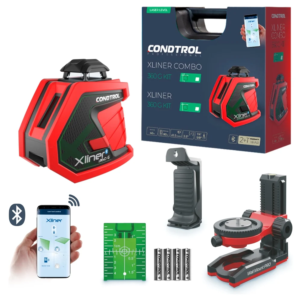 Лазерный нивелир Condtrol Xliner 360G Kit