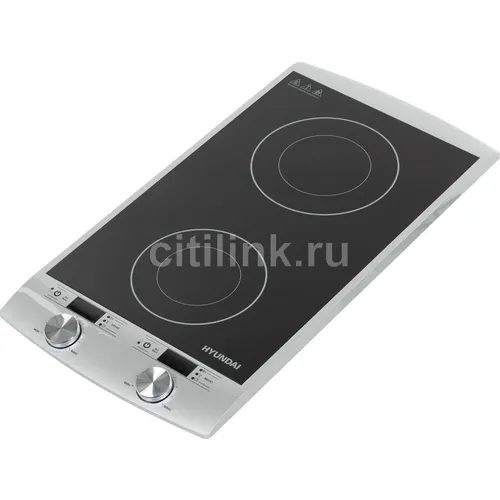 Настольная плита индукционная Hyundai HYC-0103, стеклокерамика, серебристый