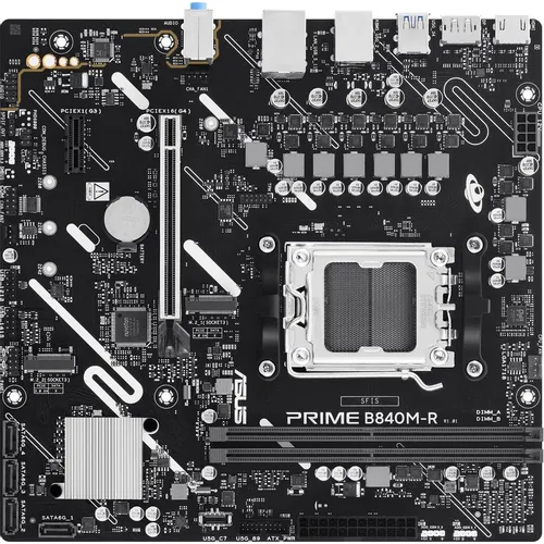 Материнская плата ASUS PRIME B840M-R, Socket AM5, AMD B840, mATX, Ret