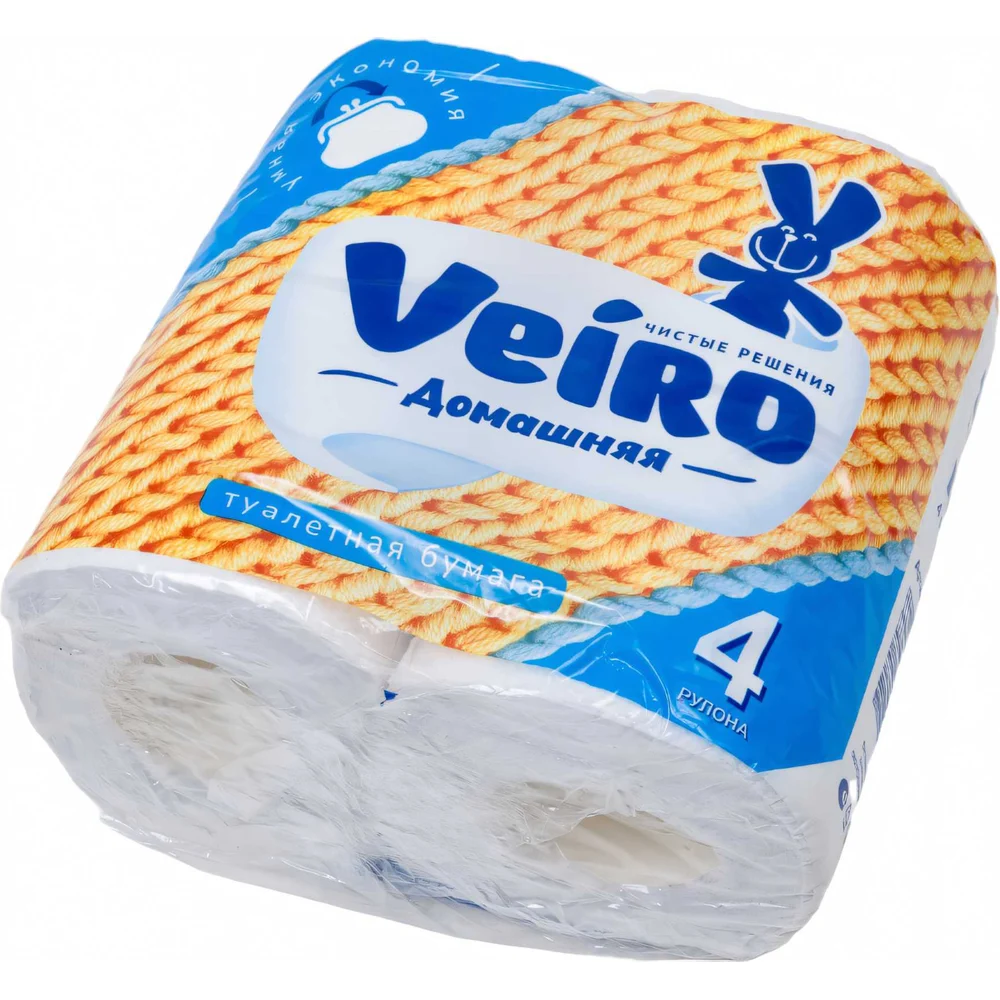 Бытовая двухслойная бумага VEIRO Домашняя 1с24 128024