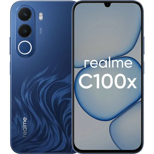 6.8" Смартфон REALME C100X 4/256Gb, RMX5366, NFC, IPS, 120Гц, 8000мAч, синий