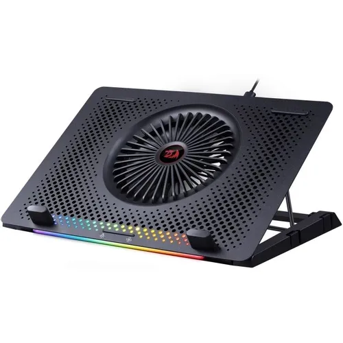 Подставка для ноутбука Redragon Ivy, 15.6", 360х250х55 мм, 2хUSB, вентиляторы 5 х 140 мм, 890г, черный [77905]