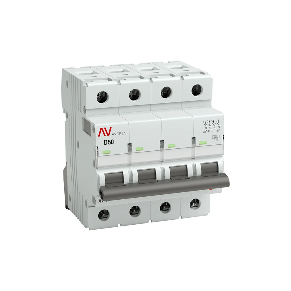 Автоматический выключатель EKF AVERES AV-6 mcb6-4-50D-av