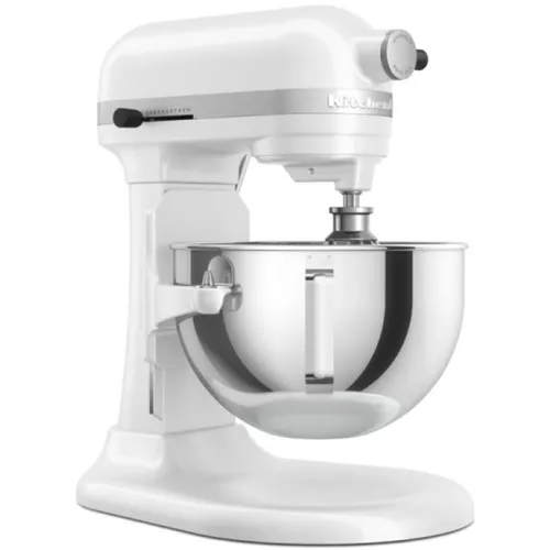 Миксер планетарный KitchenAid Heavy Duty 5KSM55SXXEWH, 375Вт, белый/серебристый