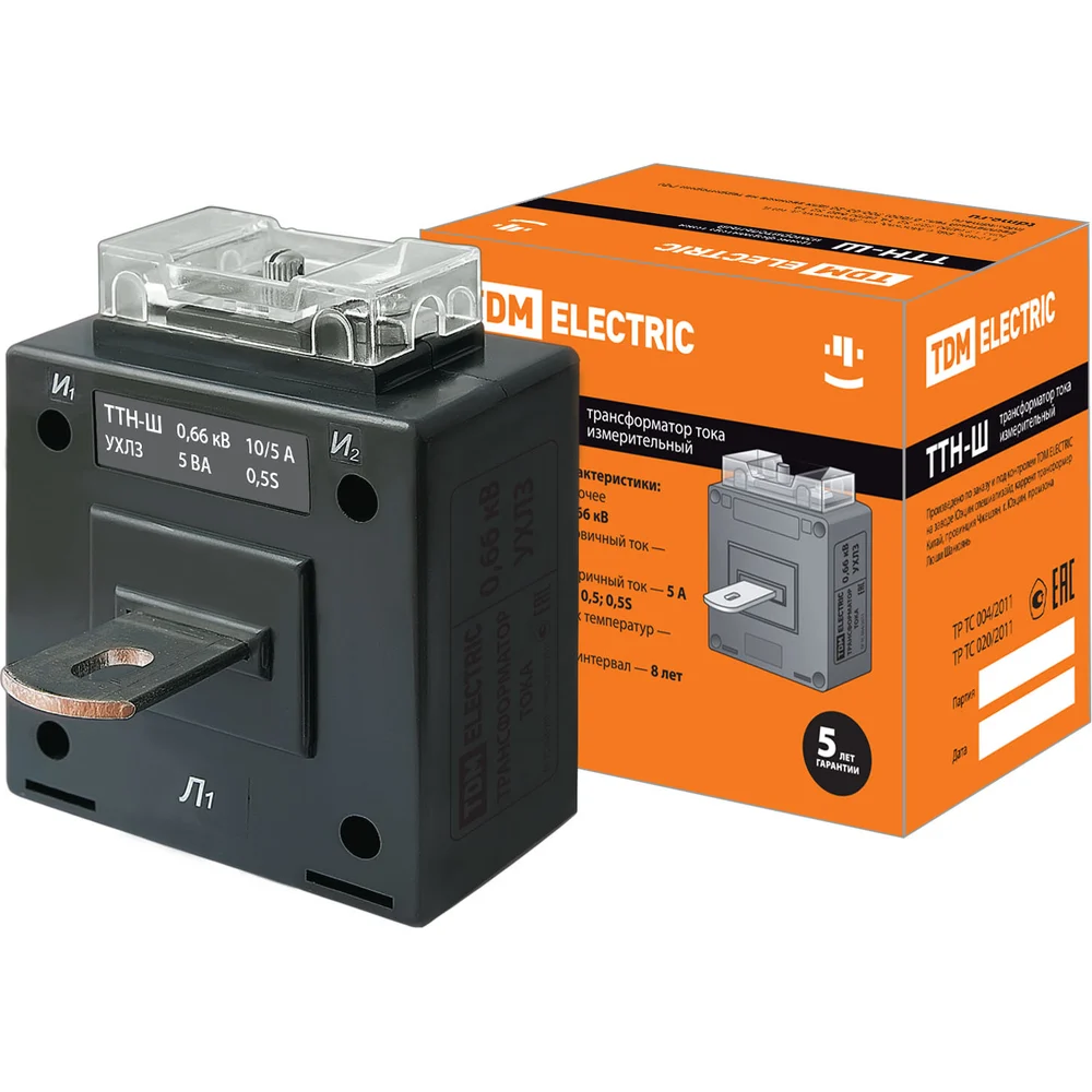 Трансформатор тока TDM ТТН-Ш 10/5- 5VA/0,5S-Р SQ1101-1025