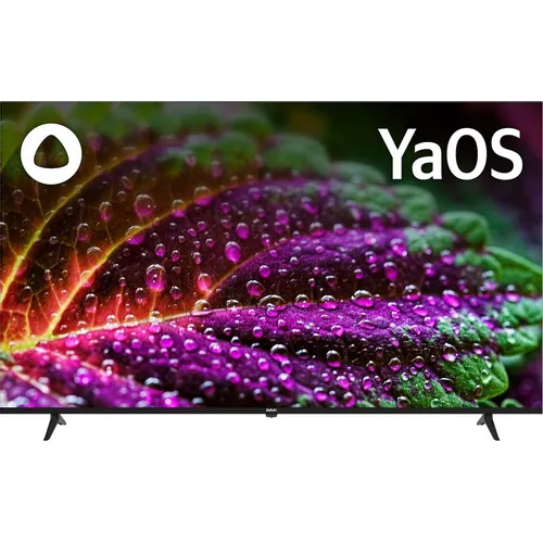 65" Телевизор BBK 65LED-8260/UTS2C (B) QLED, 4K Ultra HD, СМАРТ ТВ, YaOS, черный