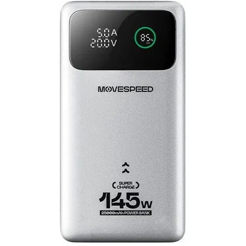 Внешний аккумулятор (Power Bank) MOVESPEED YSPBM25pro, 25000мAч, серый [yspbm25 pro grey]