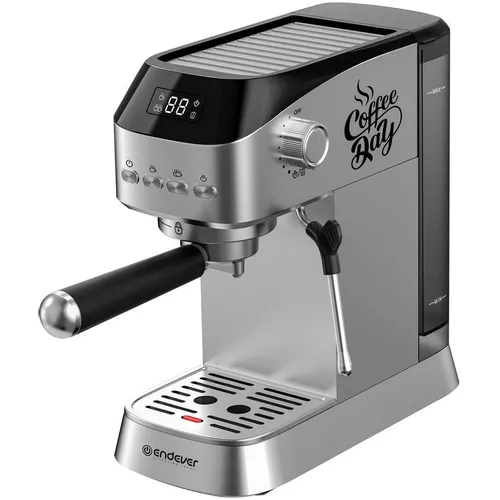 Кофеварка Endever Costa-1089, рожковая, стальной /черный