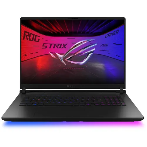 Ноутбук игровой ASUS ROG Strix Scar 18 G835LX-SA186W, 18", 2025, IPS, Intel Core Ultra 9 275HX 2.7ГГц, 24-ядерный, 64ГБ DDR5, 2ТБ SSD, NVIDIA GeForce RTX 5090 для ноутбуков - 24 ГБ, TGP 175Вт, Windows 11 Home, черный [90nr0lf1-m00as0]
