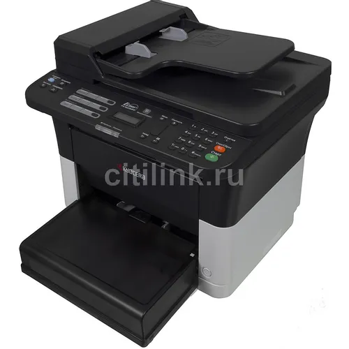 МФУ лазерное Kyocera FS-1025MFP черно-белая печать, A4, белый [1102m63ru0/ruv/ru2/nx2/dz2]