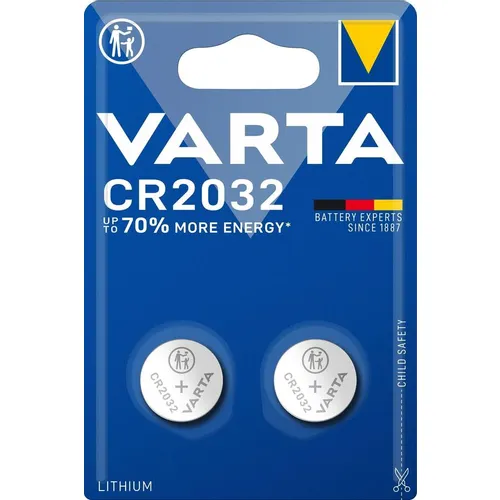 CR2032 Батарейка VARTA Energy CR2032 BL2 Lithium 3V, 2 шт.