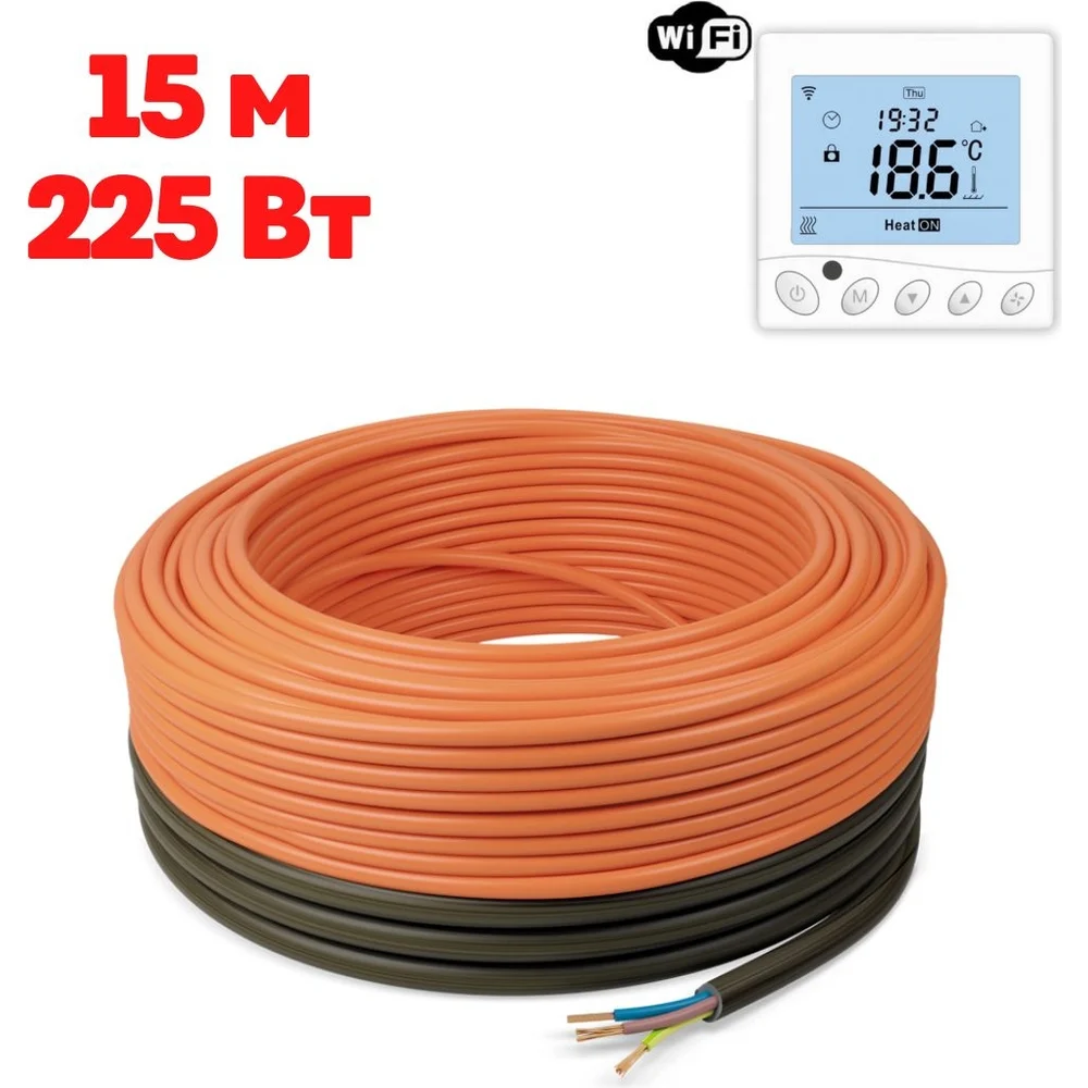 Теплый пол ТеплоСофт Профи 15м-225/5
