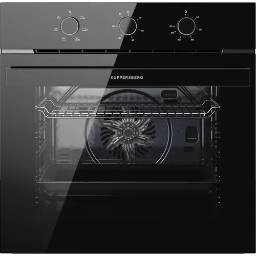 Духовой шкаф электрический KUPPERSBERG High-Tech HO 603 Black glass, 78л, дверца с 2 стеклами, черный
