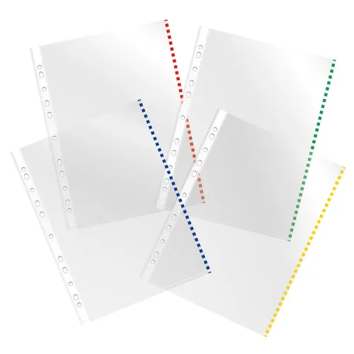 Папка-вкладыш Бюрократ глянцевые, A4+, 30мкм, 50шт [-013bkcolor]