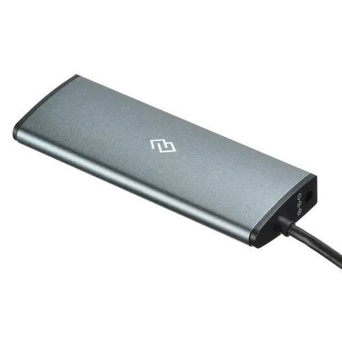 Хаб (разветвитель) Digma HUB-4U3.0-UC-G, серый